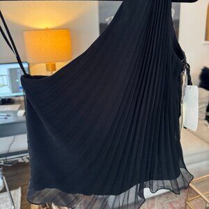 NWOT Kay Unger New York Pleated One Shoulder Dressy Top